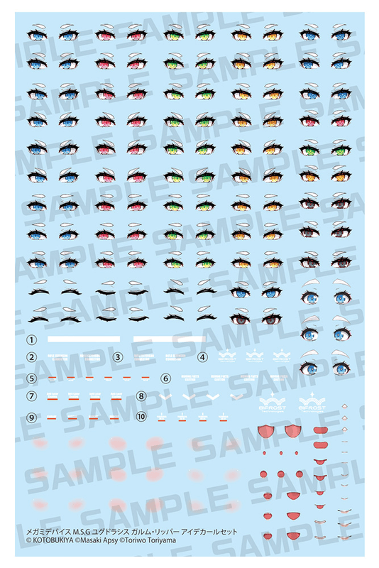 MEGAMI DEVICE M.S.G YGGDRASIS GARM RIPPER EYE DECAL SET