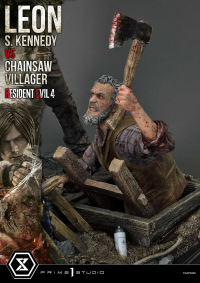 Ultimate Premium Masterline Resident Evil 4 Leon S. Kennedy versus Chainsaw Villager Bonus Version 22