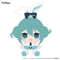 Hatsune Miku　KYURUMARU BIG Plush Toy -Hatsune Miku /White Rabbit- 2