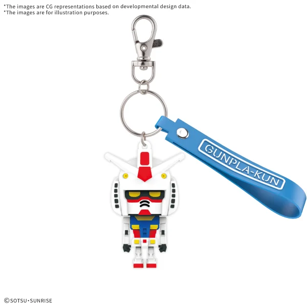 BANDAI HOBBY GUNPLA-KUN 3D RUBBER MASCOT KEYCHAIN - Gundam Misc