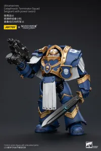 JOYTOY Ultramarines Cataphractii Terminator Squad Sergeant with Power Sword - Warhammer 40K - photo 6