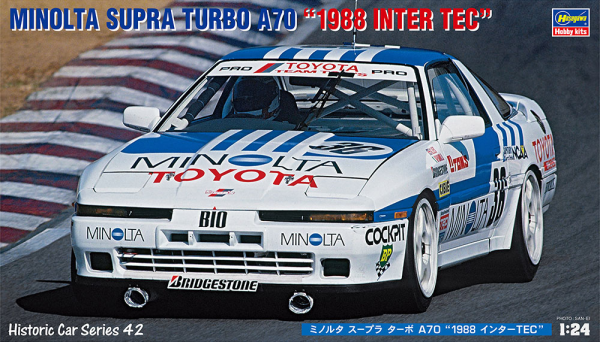 [HC42] 1:24 MINOLTA SUPRA TURBO A70 1988 INTER TEC