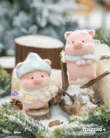 TOYZEROPLUS LuLu the Piggy Winter Series - Mushroom Elf Lu Plush Keychain - LuLu The Piggy - photo 3