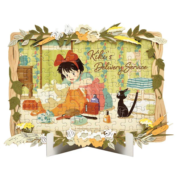 ENSKY 108P-DW02 Art Decoration Paper Theater - Kiki's Delivery Service (Wood Style) - Studio Ghibli