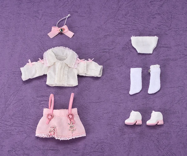 GOOD SMILE COMPANY Nendoroid Doll Outfit Set: Suspender Skirt Set (White & Pink) - Figure Accessories