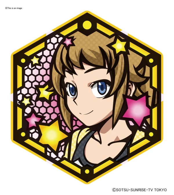 BANDAI HOBBY Orphans Character Stand Plate Hoshino Fumina - Mobile Suit Gundam: Iron-Blooded Orphans