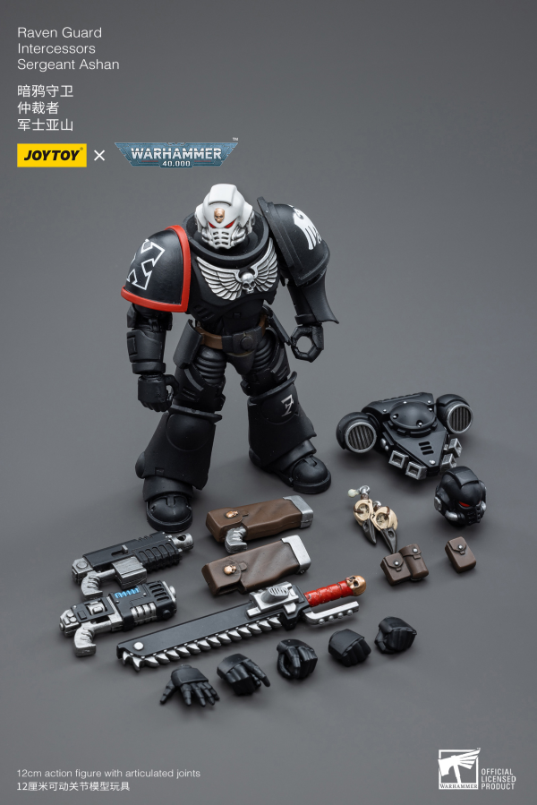 Warhammer 40K-Raven Guard Intercessors Sergeant Ashan