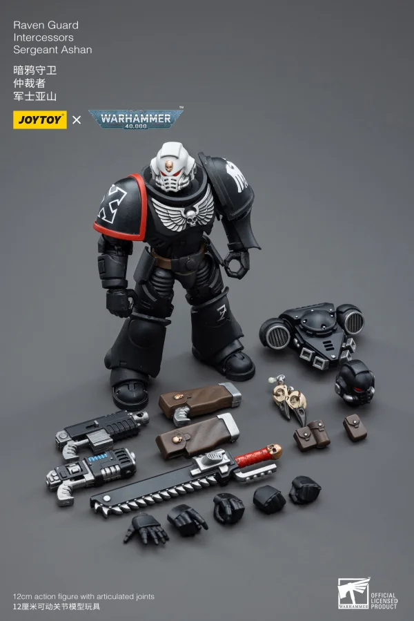 JOYTOY Warhammer 40K-Raven Guard Intercessors Sergeant Ashan - Warhammer 40K