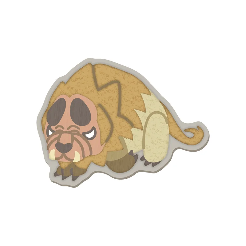CAPCOM MONSTER HUNTER CHIBI STYLE Embroidered Sticker: Doshaguma - Monster Hunter