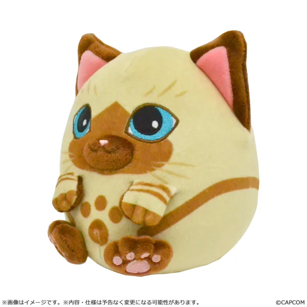 CAPCOM Monster Hunter Fluffy Eggshaped Plush Mini Felyne - Monster Hunter