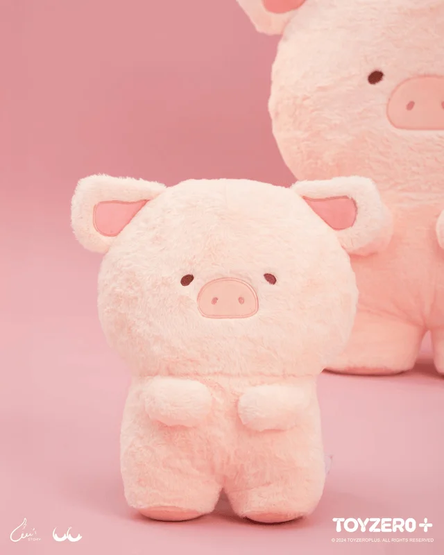TOYZEROPLUS LuLu the Piggy Generic - 30cm Flatten LuLu Plush - LuLu The Piggy