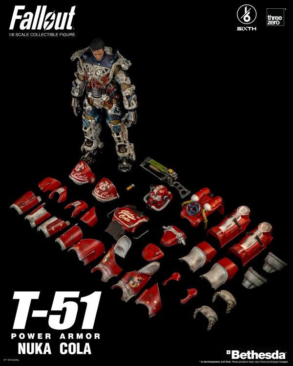 threezero Fallout - 1/6 T-51 Nuka Cola Power Armor - Fallout