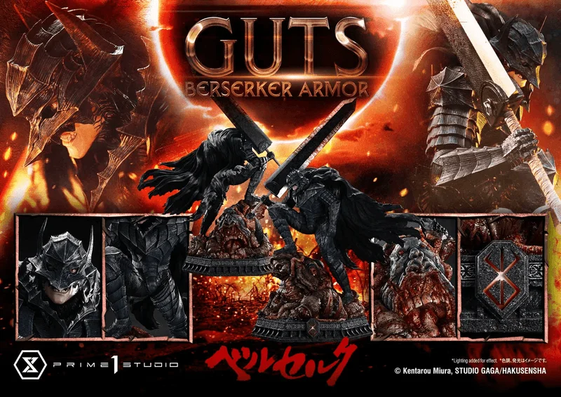 Prime 1 Studio Ultimate Premium Masterline Berserk Guts, Berserker Armor Grunbeld VS Guts  			 - Berserk