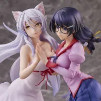 Union Creative "Nekomonogatari" Tsubasa Hanekawa Set of 2 Complete Figure - Monogatari Series - photo 11