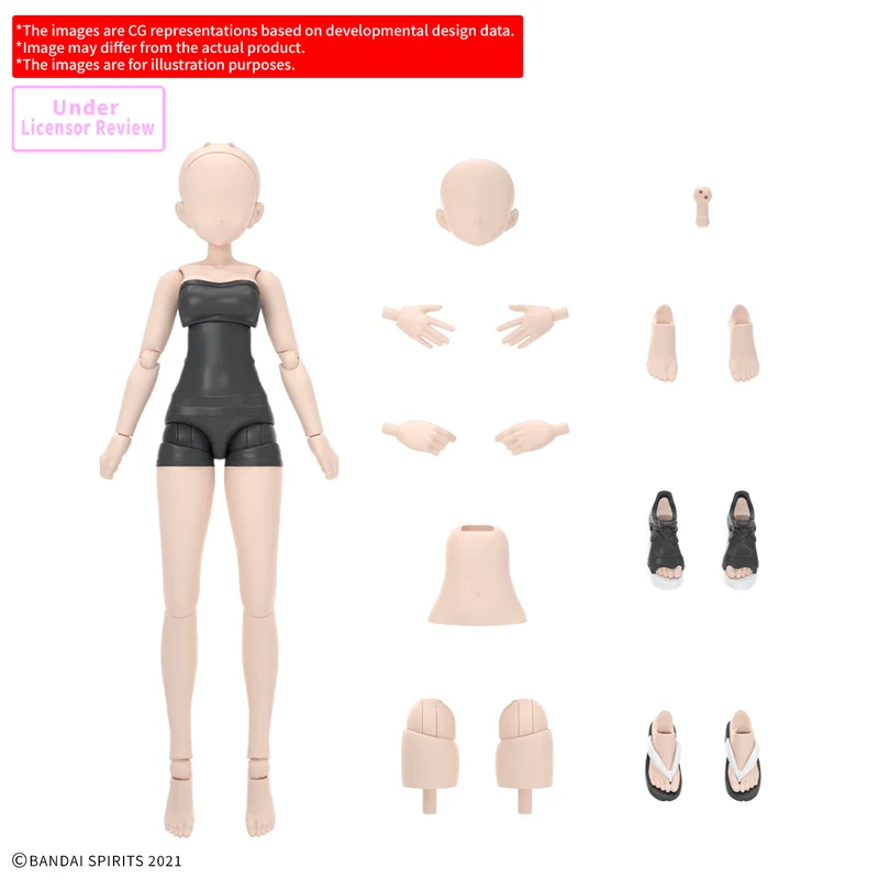 BANDAI HOBBY 30MS OPTION BODY PARTS ATELIER BASE BODY 01 ［COLOR A］ - 30 Minutes Sisters (30MS)