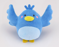 irasutoya Blue Bird Plushie 1