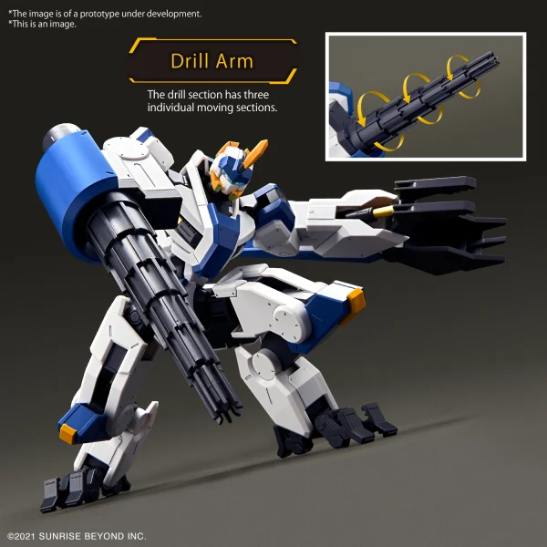 BANDAI HOBBY HG 1/72 MAILeS BYAKUCHI (DRILL&CLAW ARM) - AMAIM Warrior at the Borderline
