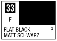 Mr. Color 33 - Flat Black (Flat/Primary) 1