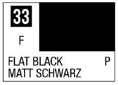 Mr. Color 33 - Flat Black (Flat/Primary)