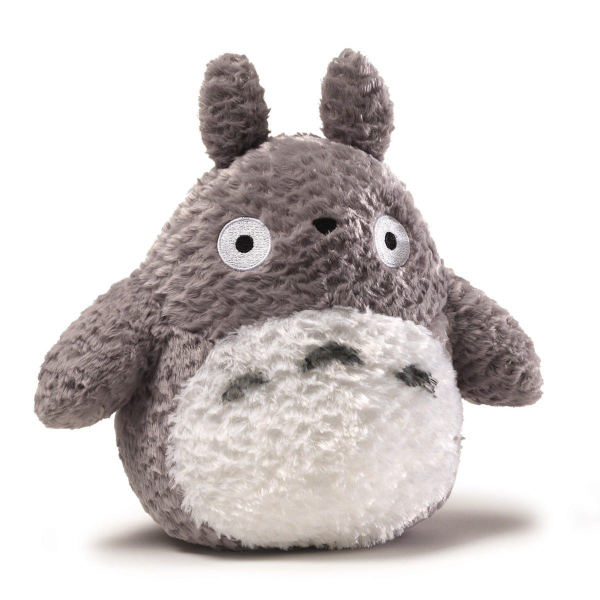 9" Grey Fluffy Medium Totoro Plush "My Neighbor Totoro"