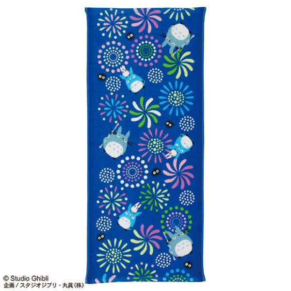 Marushin My Neighbor Totoro Flower (Fireworks) - Ghibli Imabari Gauze Series (Face Towel) - Studio Ghibli
