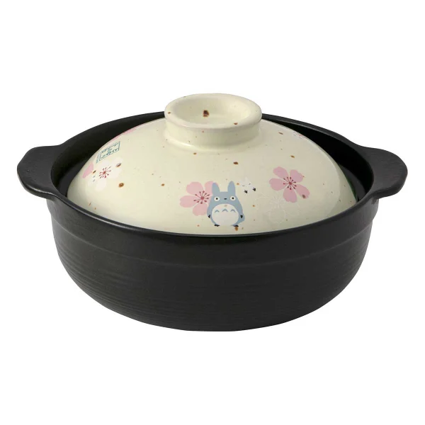 Skater Totoro Traditional Japanese Series - Earthen Pot (Sakura/Cherry Blossom) - Studio Ghibli