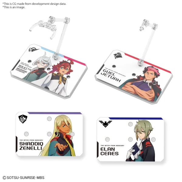 BANDAI HOBBY ACTION BASE 6 [CLEAR COLOR] MOBILE SUIT GUNDAM THE WITCH FROM MERCURY STICKERS SET - Mobile Suit Gundam: The Witch from Mercury