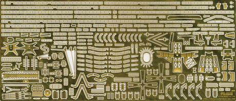 [TOKU-72 EX-1] 1/700 Photo-Etched Parts for IJN Battleship Yamashiro (w/2 pieces 25mm Machine Cannan)