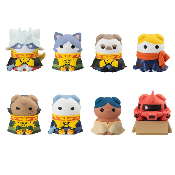 MegaHouse MEGA CAT PROJECT MOBILE SUIT GUNDAM NYANDAM  We are the PRINCIPALITY OF ZEON! (8pc per box) - Mobile Suit Gundam