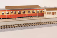 1/80 Scale Paper kit Town Corner Accessory Series Local type island platform Extension set B（Shed） 6