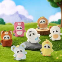 52TOYS Panda Roll The Zoo In Hands Series Plush Keychain - Panda Roll - photo 1
