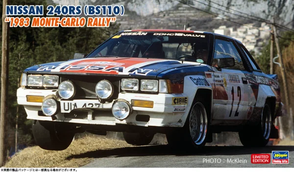 Hasegawa 1/24  NISSAN 240RS (BS110) "1983 MONTE-CARLO RALLY" - Scale Kits