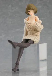 GOOD SMILE COMPANY figma Styles Off-the-Shoulder Sweater Dress (Beige) - Figure Accessories - photo 6
