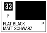 Mr Color Spray - S33 Flat Black (Flat/Primary) 1