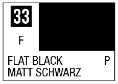 Mr Color Spray - S33 Flat Black (Flat/Primary)