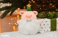 TOYZEROPLUS LuLu the Piggy Christmas - Lovely Snowball Lu Plush Keychain (white ver.) - LuLu The Piggy - photo 1