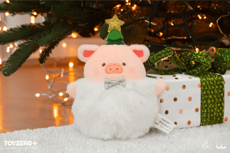 LuLu the Piggy Christmas - Lovely Snowball Lu Plush Keychain (white ver.)