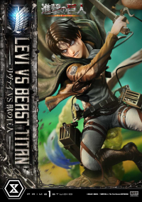 Ultimate Premium Masterline  TV animation Attack On Titan  Levi versus Beast Titan Bonus Version 46