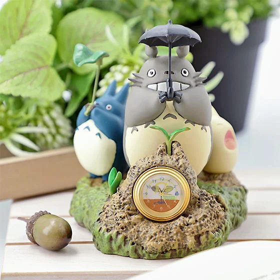 Benelic Totoro Dondoko Dance Statue Desk Clock - Studio Ghibli