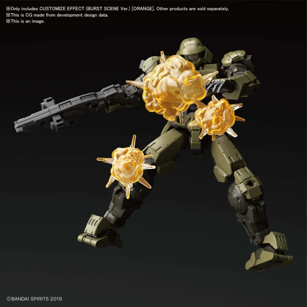 BANDAI HOBBY CUSTOMIZE EFFECT (BURST SCENE Ver.) [ORANGE] - 30 Minutes Label