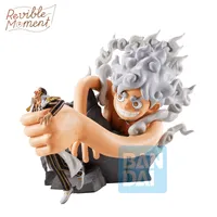 BANDAI Monkey D. Luffy Gear 5 vs Borsalino (Burst of Energy) One Piece, Revible Moment Ichibansho Figure - ONE PIECE - photo 1