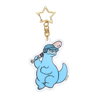Gal & Dino Glow-in-the-Dark Acrylic Keychain Baseball 5