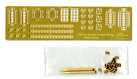 [G-up No51] 1/350 Genuine Photo-Etched Parts for Torpedo/Depth Bomb