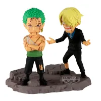 BANDAI Roronoa Zoro & Sanji "…NOTHING...AT ALL!!!!"  "One Piece", Banpresto World Collectable Figure Log Stories - ONE PIECE - photo 6
