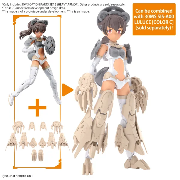 BANDAI HOBBY 30MS OPTION PARTS SET 5 (HEAVY ARMOR) - 30 Minutes Sisters (30MS)
