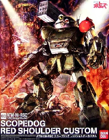 BANDAI HOBBY 1/20 SCOPE DOG RED SHOULDER CUSTOM - Mobile Suit Gundam