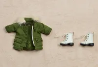 GOOD SMILE COMPANY Nendoroid Doll Warm Clothing Set: Boots &amp; Mod Coat (Khaki Green) - Figure Accessories - photo 3