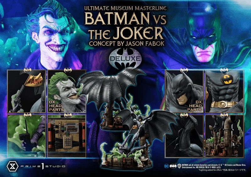Prime 1 Studio Ultimate Museum Masterline Batman (Comics) Batman Versus The Joker (Concept By Jason Fabok) DX Bonus Version - DC Comics