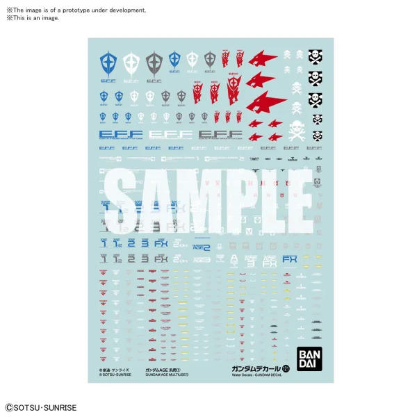 BANDAI HOBBY GUNDAM DECAL121 MOBILE SUIT GUNMDAM AGE MULTIUSE 1 - Kit Accessories