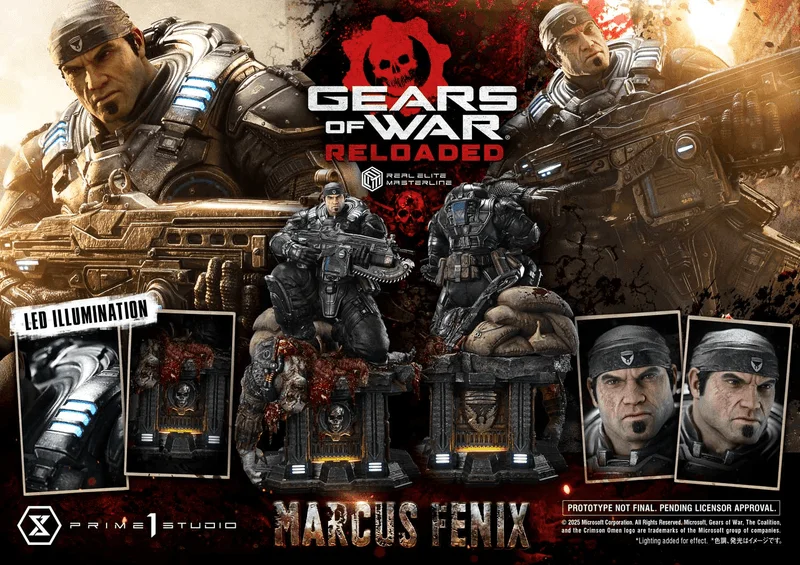 Prime 1 Studio Real Elite Masterline Gears of War: Reloaded Marcus Fenix 			 - Gears of War
